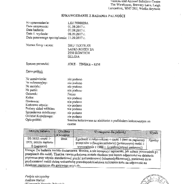 fenno - tlumaczenie trudnopalnosc